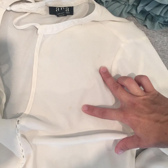 DONATED 🌿 ᴀ.ɴ.ᴀ 🌿 Peplum Dress Blouse - Picture 4 of 6